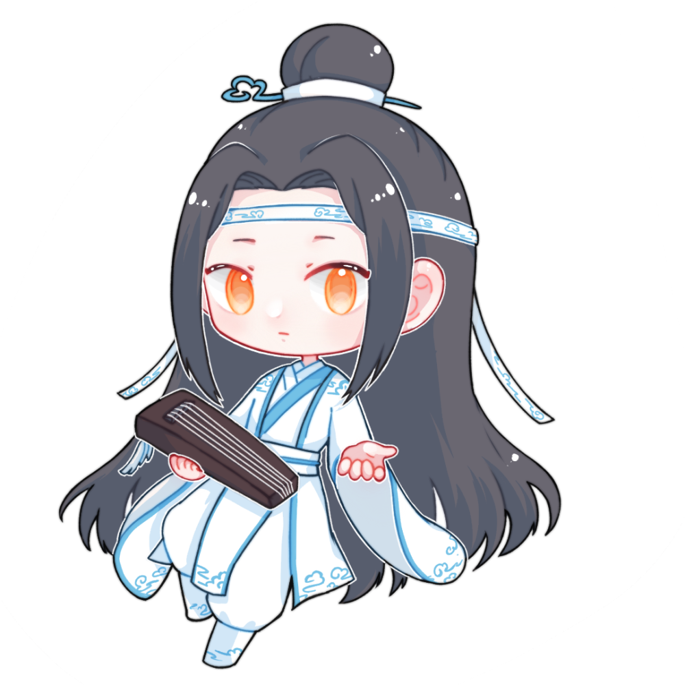 魔道祖师忘羡蓝忘机q版墨香铜臭绘画作品