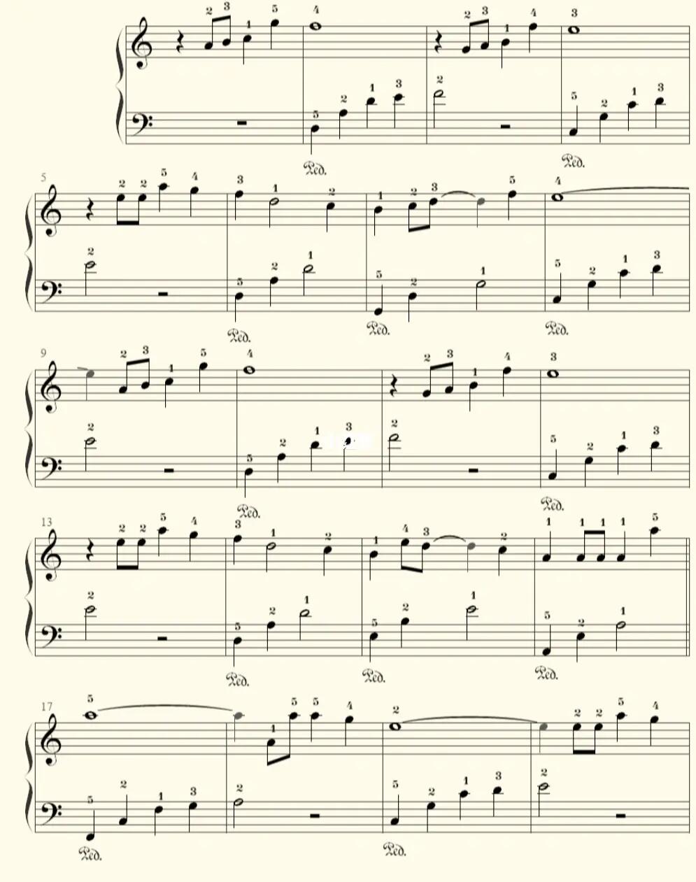 贝加尔湖畔适合初学者带指法