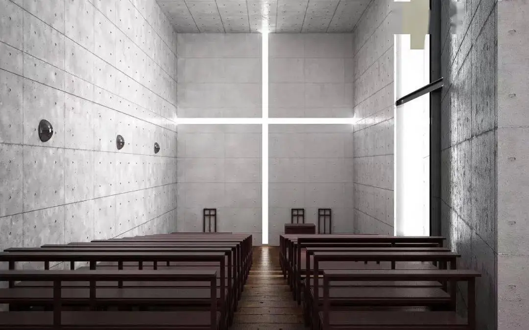 光之教堂,作为建筑大师安藤忠雄"教堂四部曲之一",它被认为是日本建筑