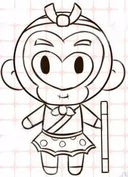 简单十分钟,学画孙悟空