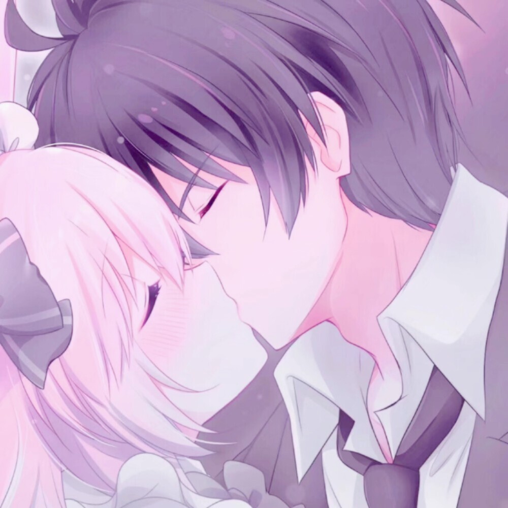 优质亲吻动漫情侣头像