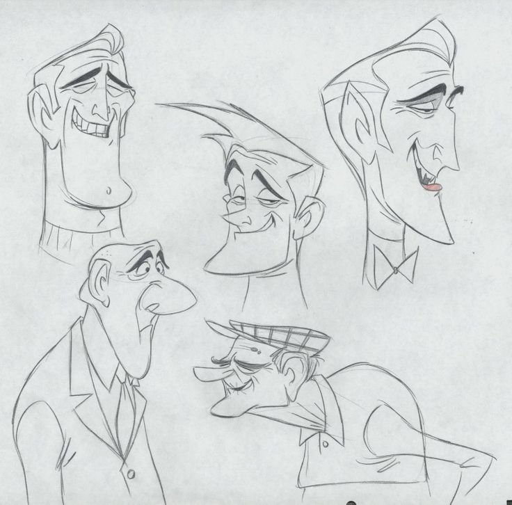 2000张迪斯尼动画手稿!欧美风角色设计参考素材_迪士尼_游戏_一颦一笑