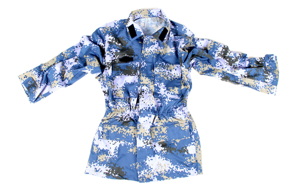 正品海洋迷彩作训服 海军陆战队迷彩服套装特种兵男cs耐磨作战服