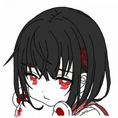 动漫异瞳少女头像红眼睛病女头像好看但不恐怖