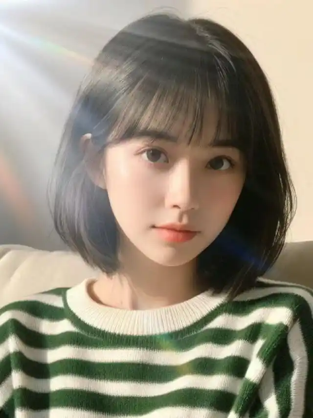 鹅蛋脸/方脸/瓜子脸/长脸/圆脸法式短发是一款非常实用的发型,它不仅