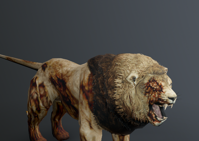 低模狮子 僵尸狮子 僵尸 狮子  僵尸 丧尸  活死人 游戏僵尸 尸体