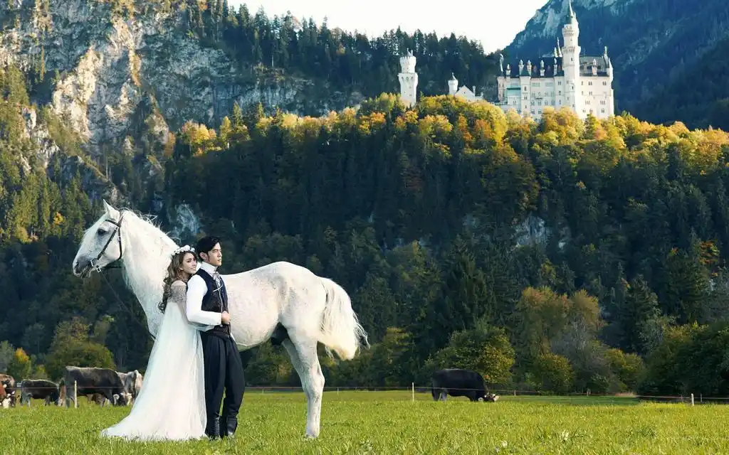 周杰伦昆凌婚纱照,高清壁纸图片,婚礼庆典-回车桌面