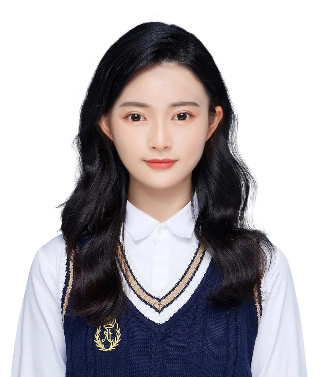 韩系学院风证件照,选对发型整个人都变温柔了#韩系证件照  #学院风