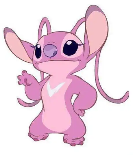 彩色的史迪仔女友安琪简笔画图片