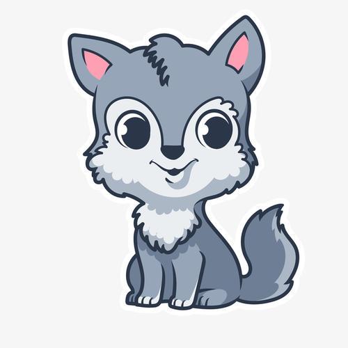 简笔画可爱的小狼简笔画图片搜狗图片搜索卡通小狼简笔画大全绘画素材