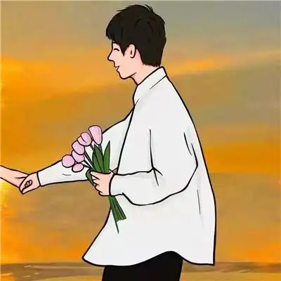 超甜的情侣头像一人一半