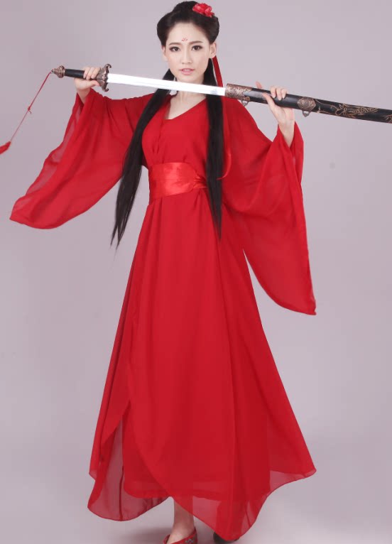 古典舞演出服女飘逸2018新款中国风凉凉舞蹈红昭愿古装水袖舞服装