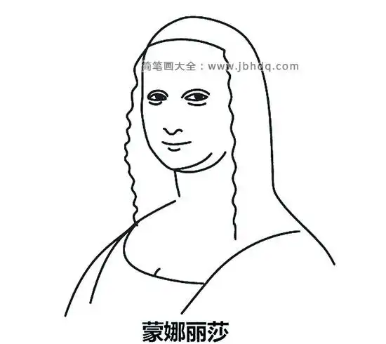 几笔画出蒙娜丽莎