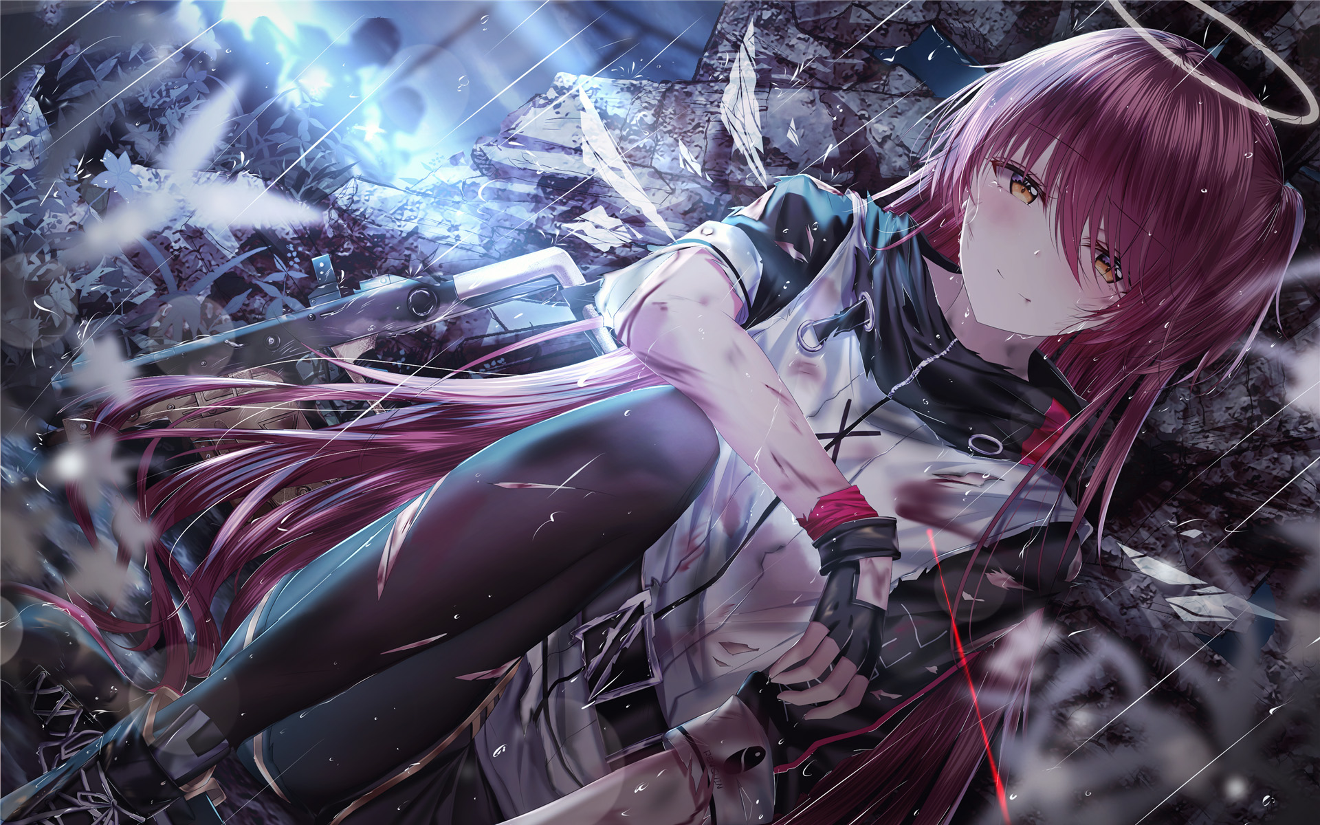 插画美女二次元电脑桌面壁纸高清大图预览1920x1200_卡通动漫下载_美