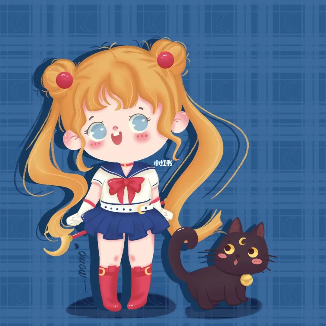 q版人物美少女战士临摹分享