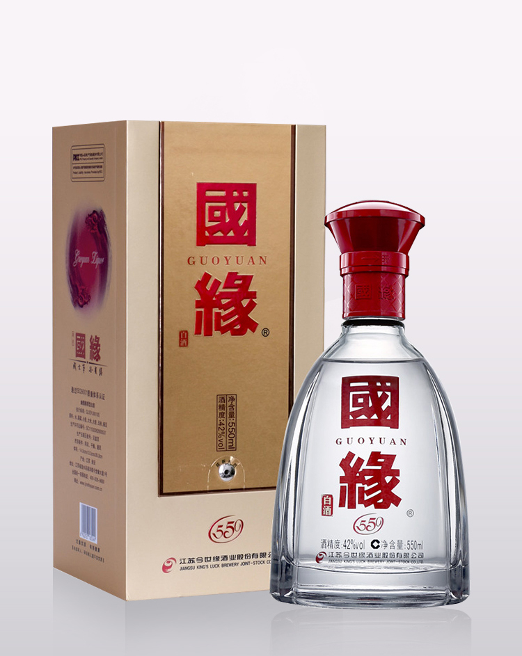 [升级版550ml]今世缘 国缘单开 浓香型 白酒 42度 550ml 单瓶装【价格