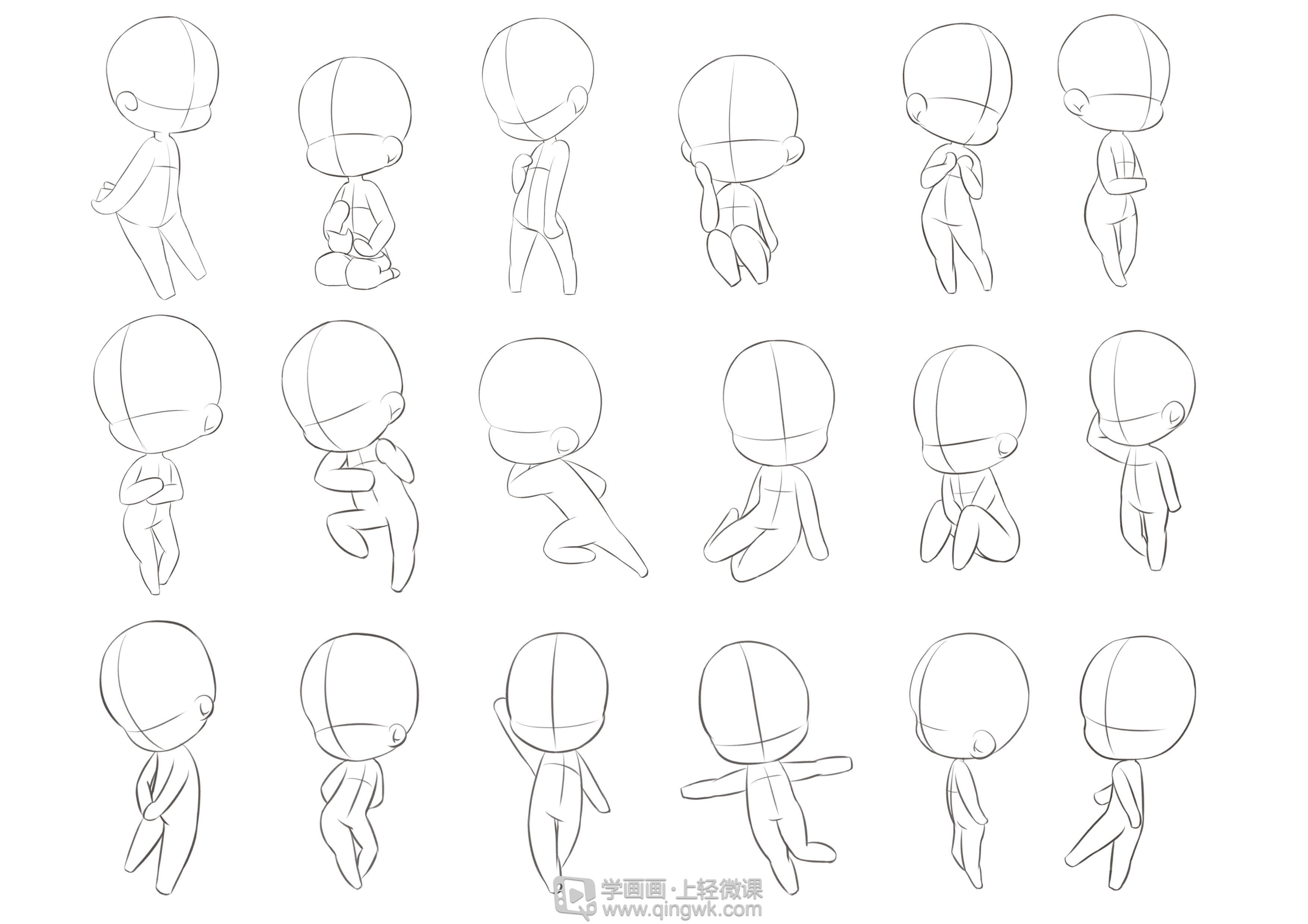 日系厚涂之q版头像的概括与比例