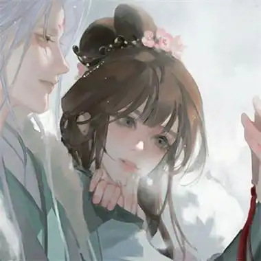 仙气十足的古风情侣双人情侣头像图片