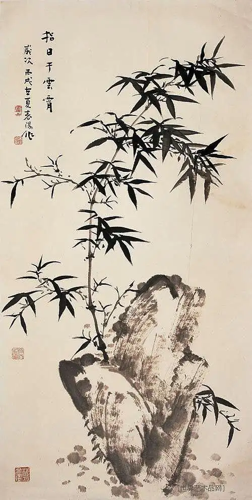 霍春阳国画作品欣赏(四)竹