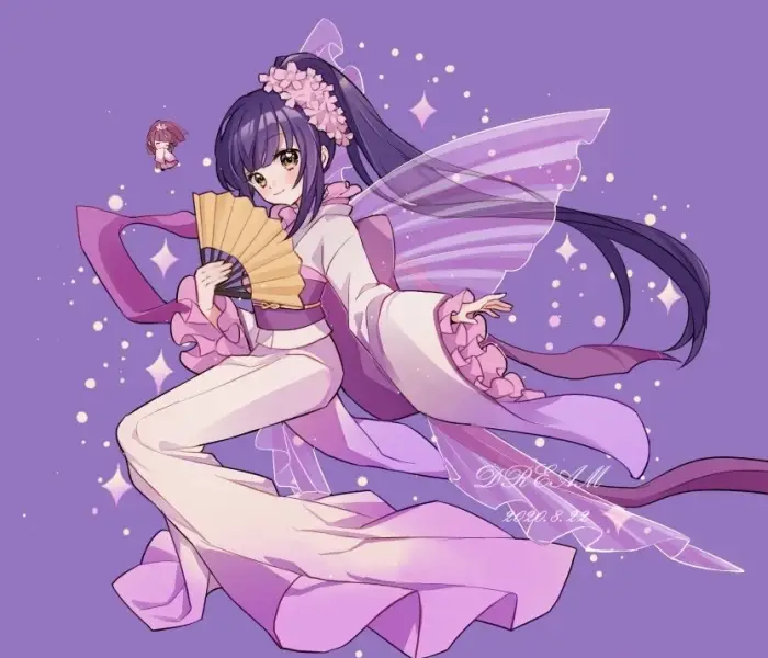 可爱动漫人物,全身像 临摹素材