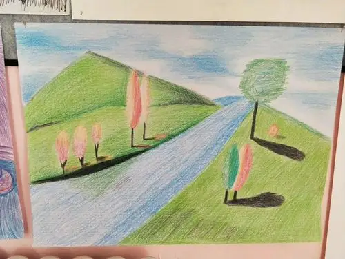 彩铅风景画