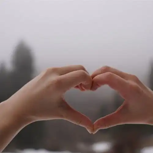 最好看的爱心头像来了温馨的心形手势图片