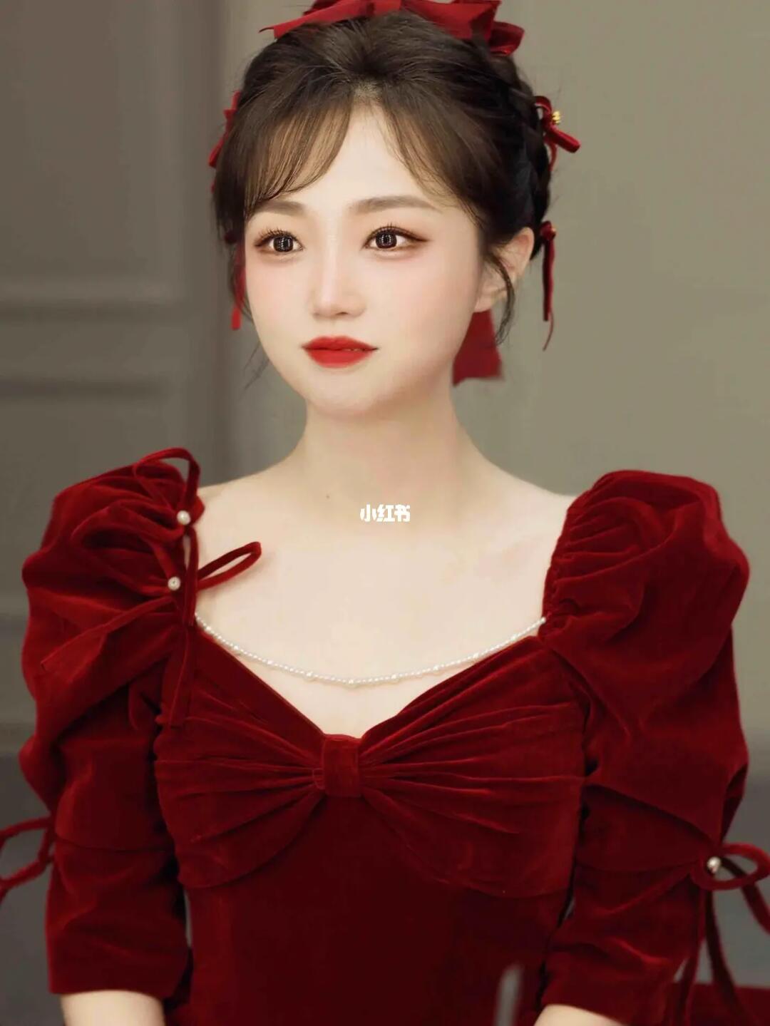 可爱敬酒服|新娘妆造