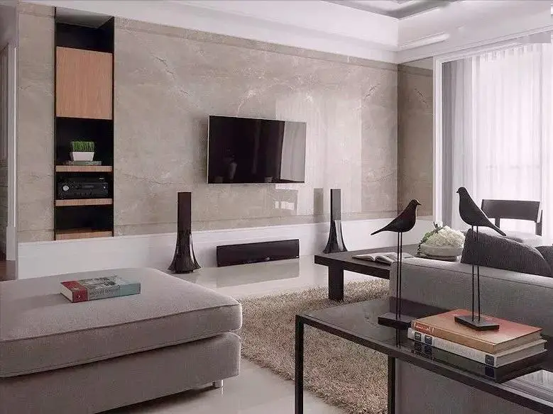 小户型客厅也可以装出时尚感:选择这几种电视背景墙,瞬间提升家居档次