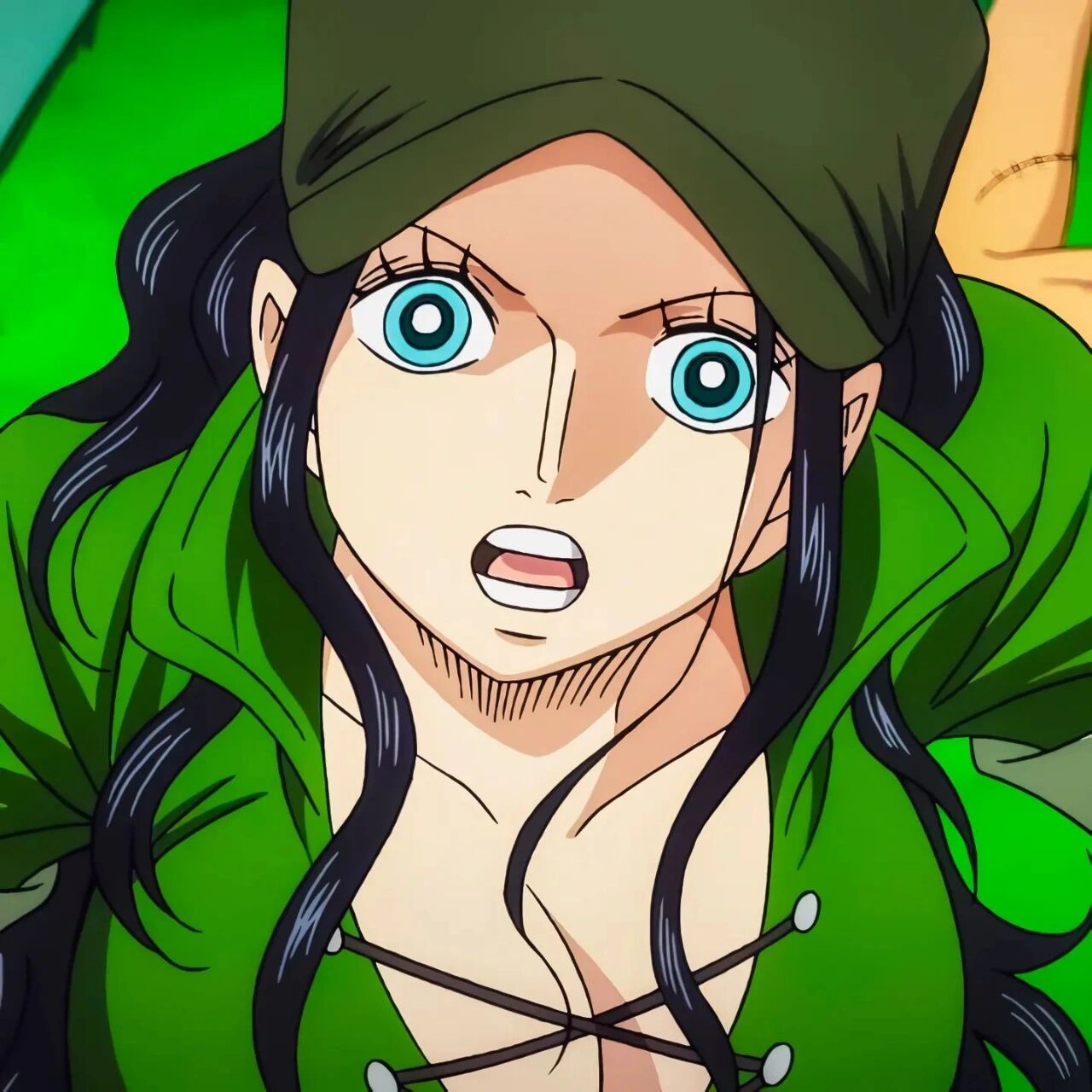 罗宾酱 这套绿色的衣服真的太爱了