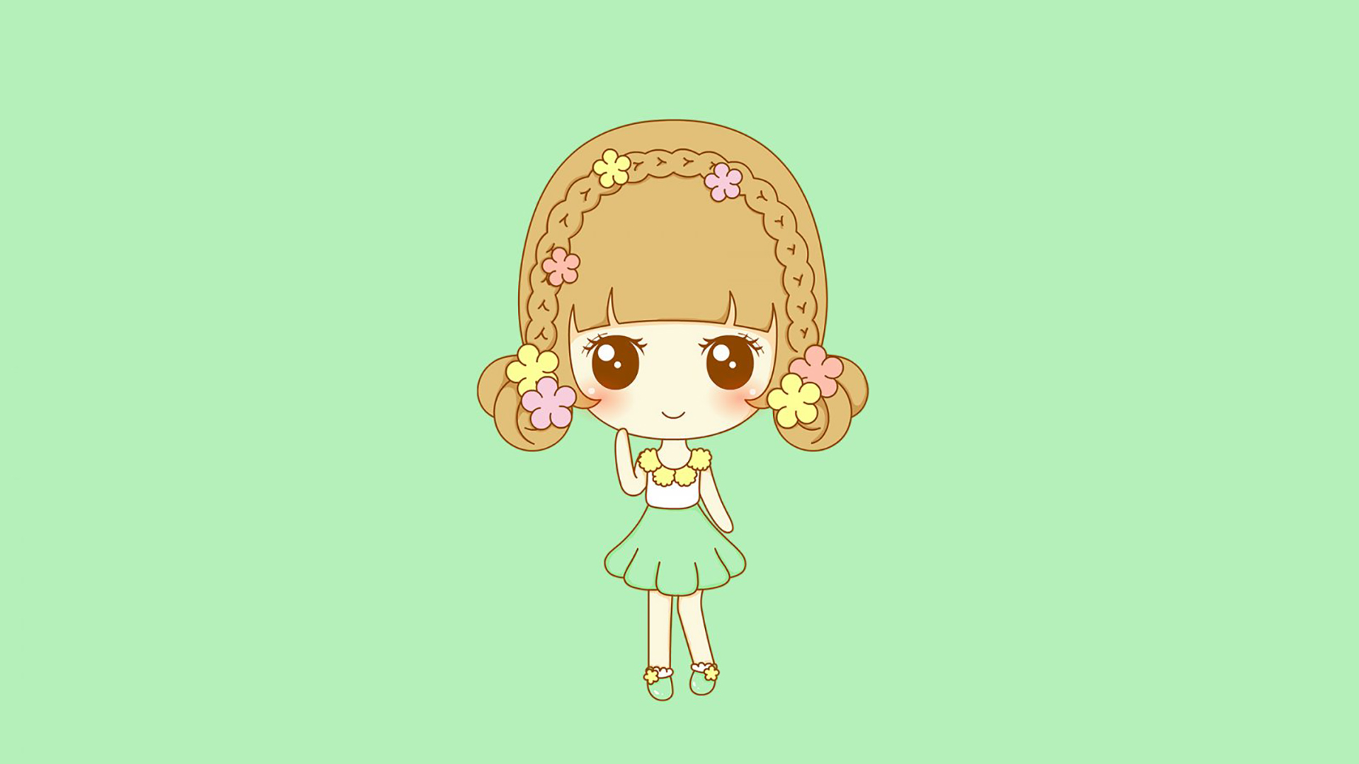 可爱小女生鬼小妞壁纸