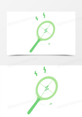 卡通手绘电蚊拍免抠元素