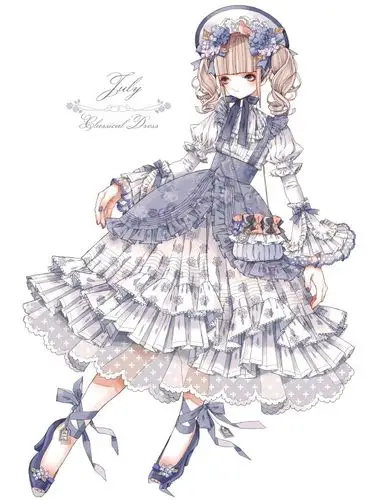 洛丽塔动漫人物插画系列精选洛丽塔风格人物插画壁纸