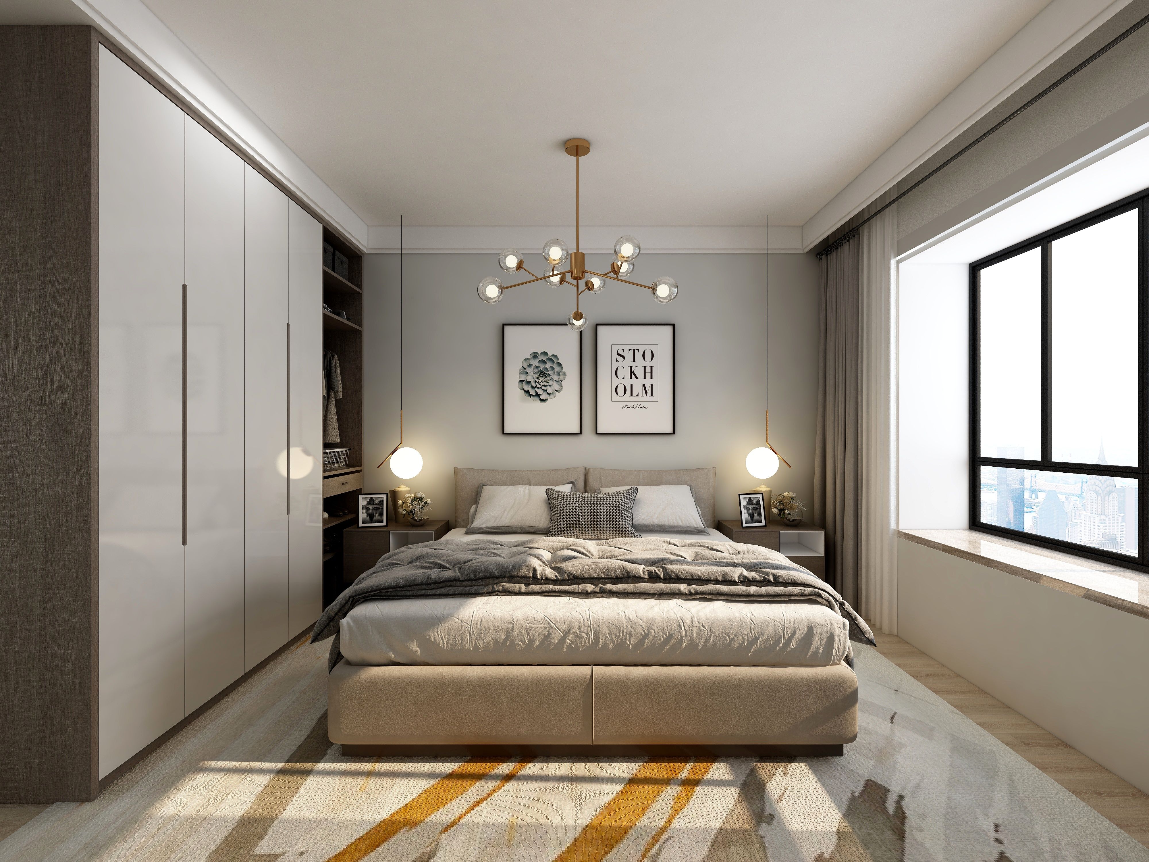 衣柜湖畔晋园 198㎡ 现代轻奢 生活家家居