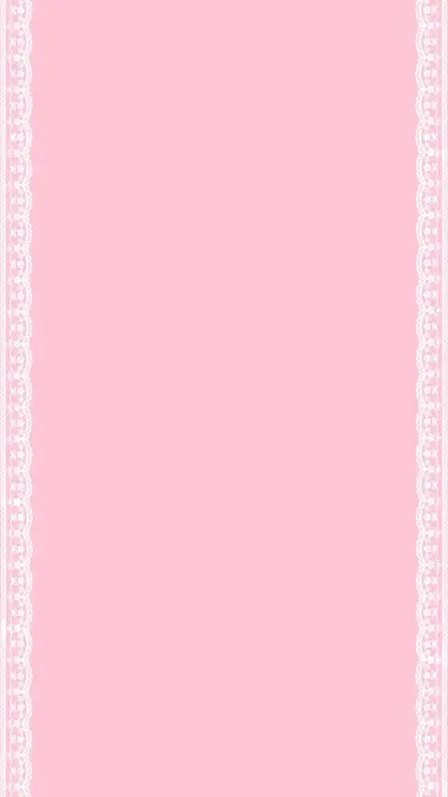粉色纯色背景白色蕾丝边框h5背景素材