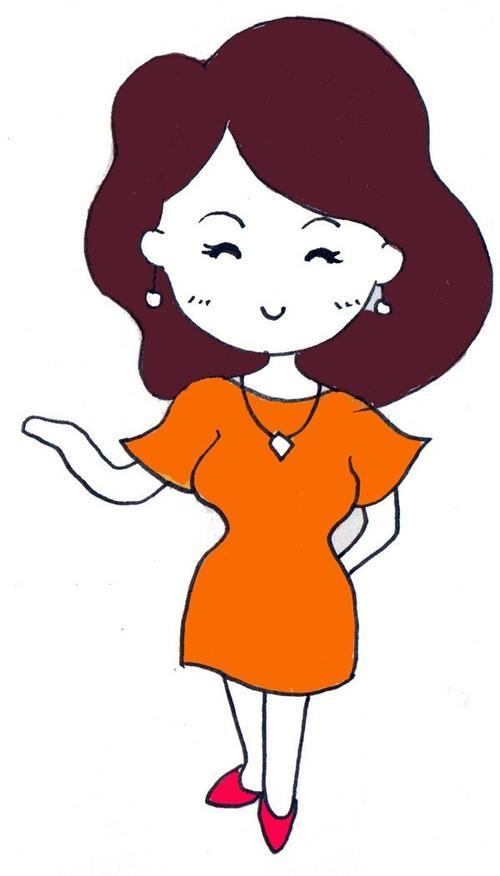 卡通的可爱妈妈简笔画 简笔画图片大全-蒲城教育文学网