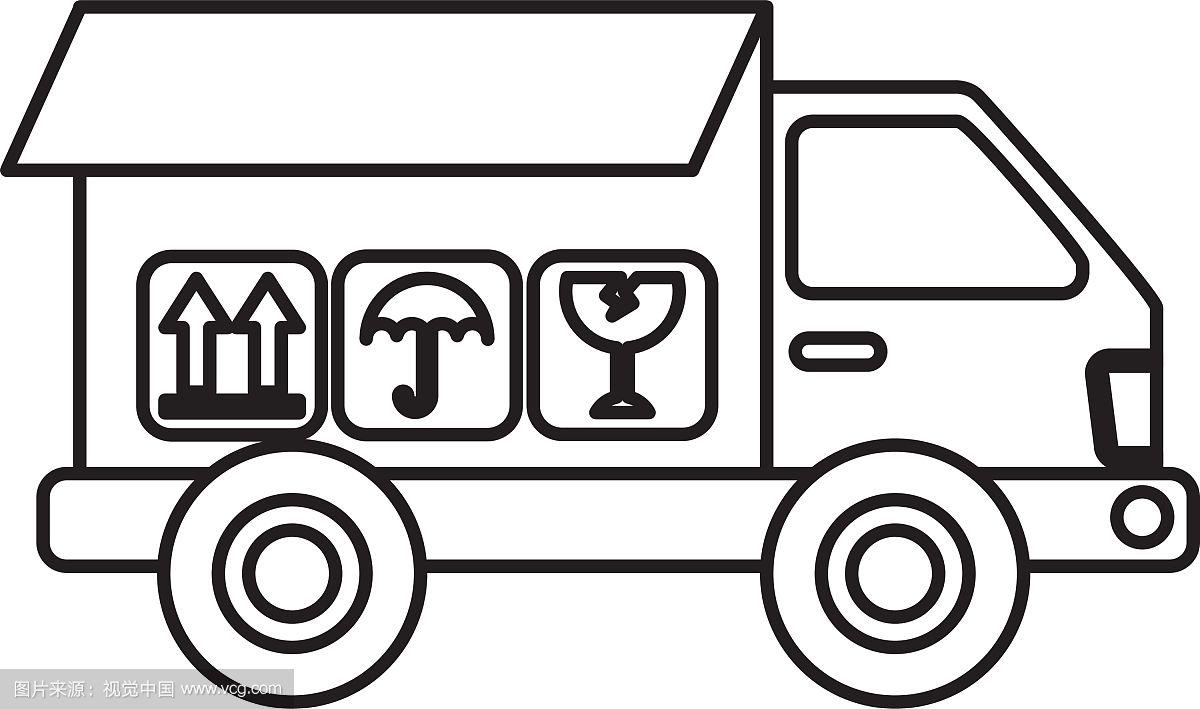 卡车运输车辆图标