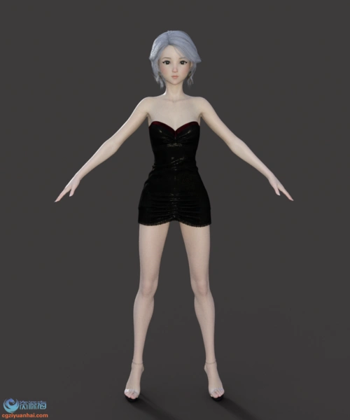 3d资源maya影视女郎时尚性感女人高精度写实女人体模型漂亮美女模型带