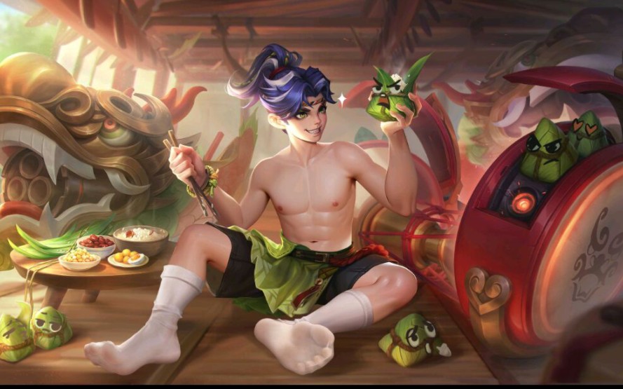 王者荣耀男英雄腹肌