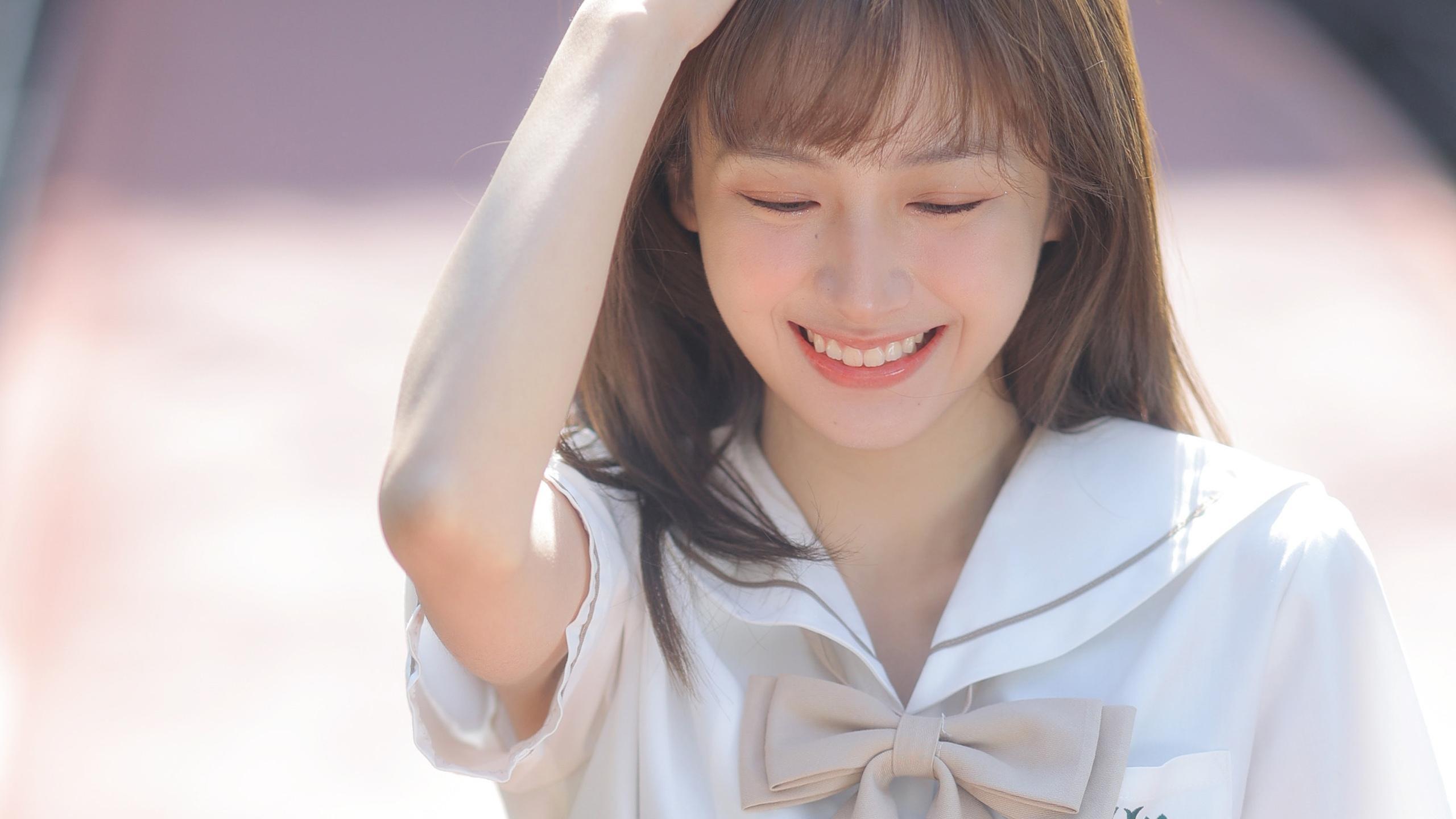 青春校园柔情仙气十足的女生壁纸