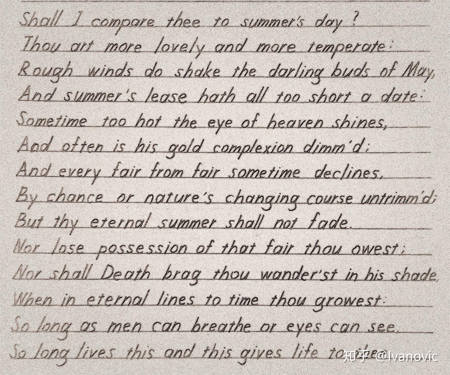 英文手写印刷体