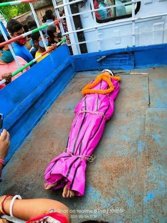 被害的女大学生的遗体