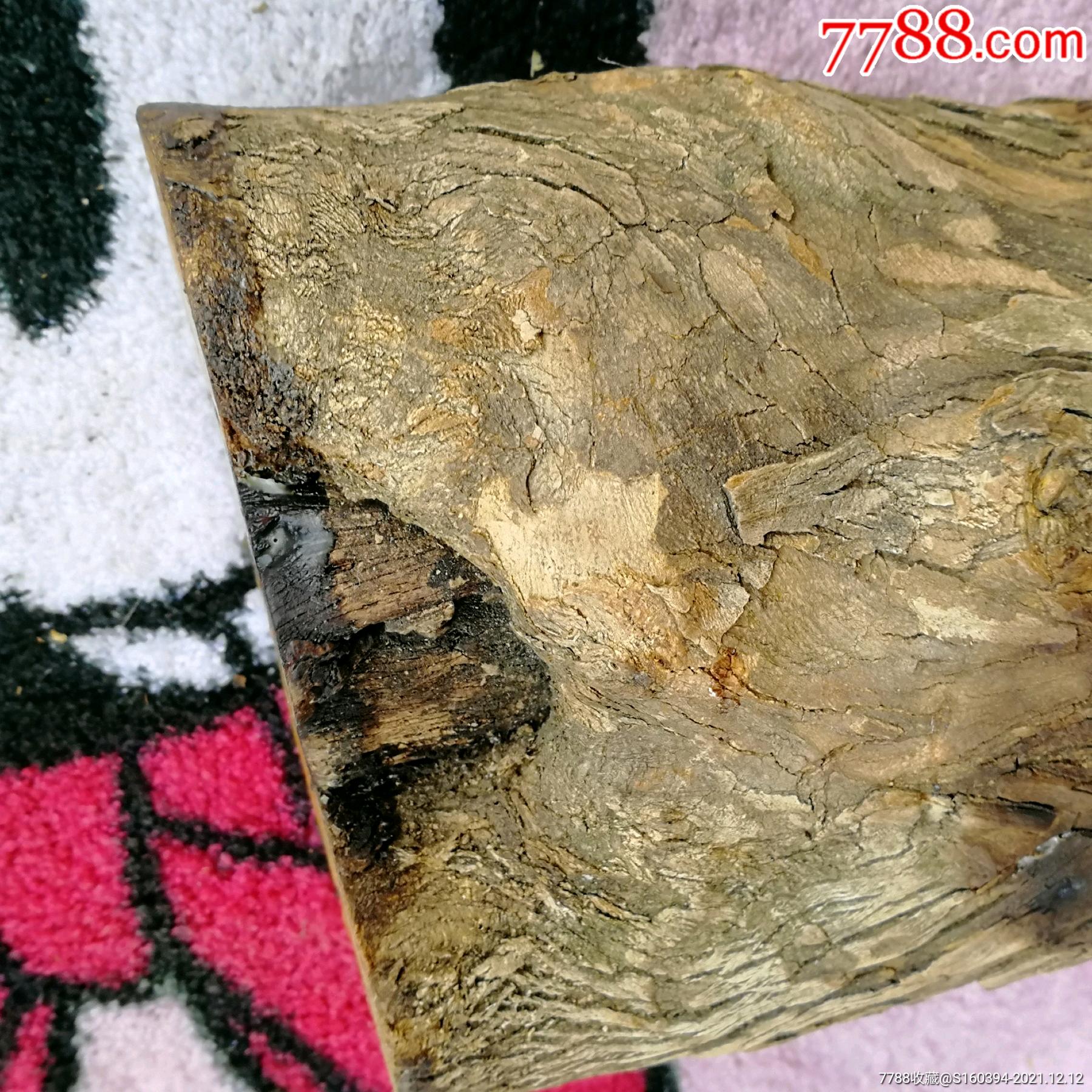 柘木木料观赏收藏木文玩雕刻木料手工小料实木木料天然木纹像如意