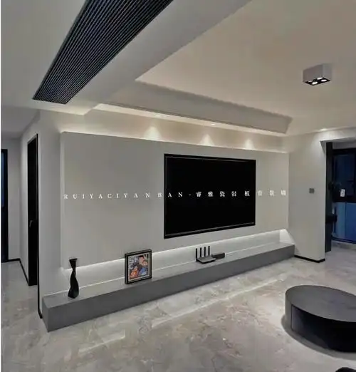 悬空电视背景墙 #室内视觉盛宴 #极简风格 #家装装修 # - 抖音