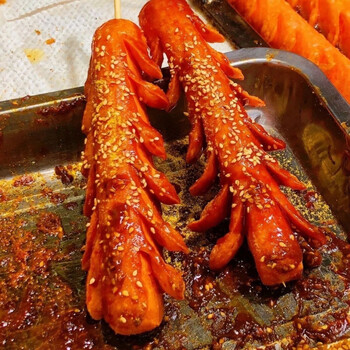 红允夫宇淀粉肠 夫宇哈红100克烧烤肠双润铁板煎烤肠油炸淀粉肠 路边