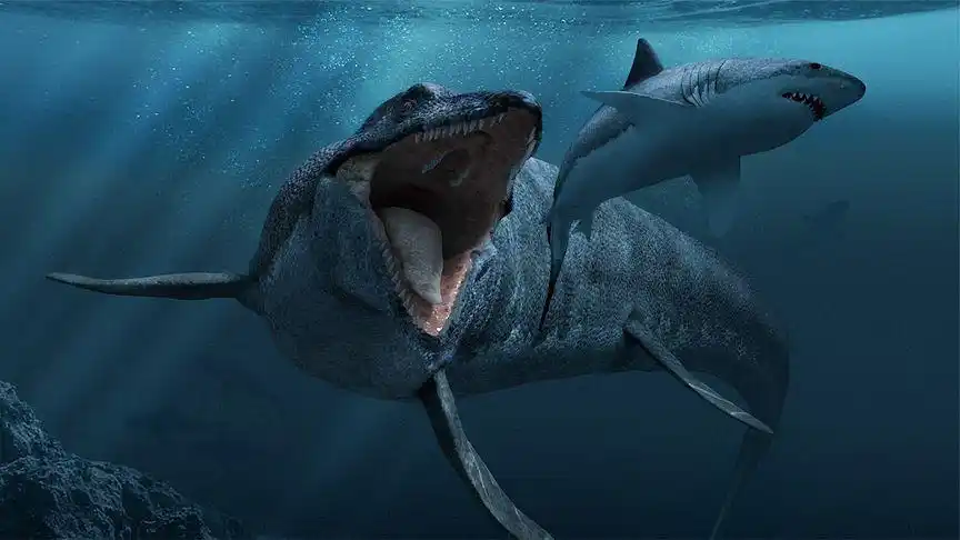 沧龙,一种真实存在过的顶级掠食者,能一口咬断霸王龙的脖子