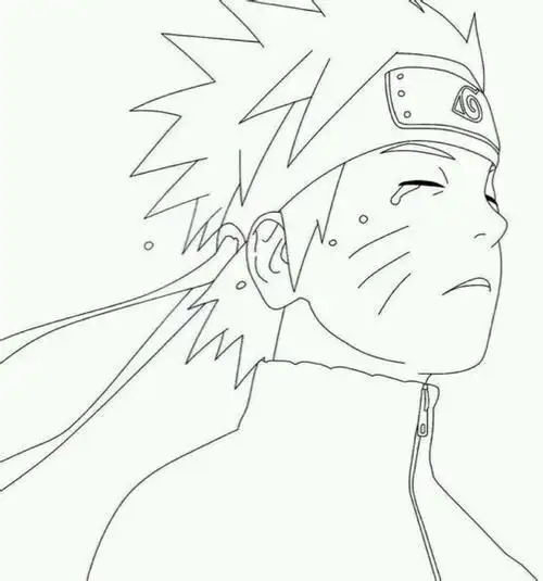 鸣人简笔画 鸣人简笔画仙人模式
