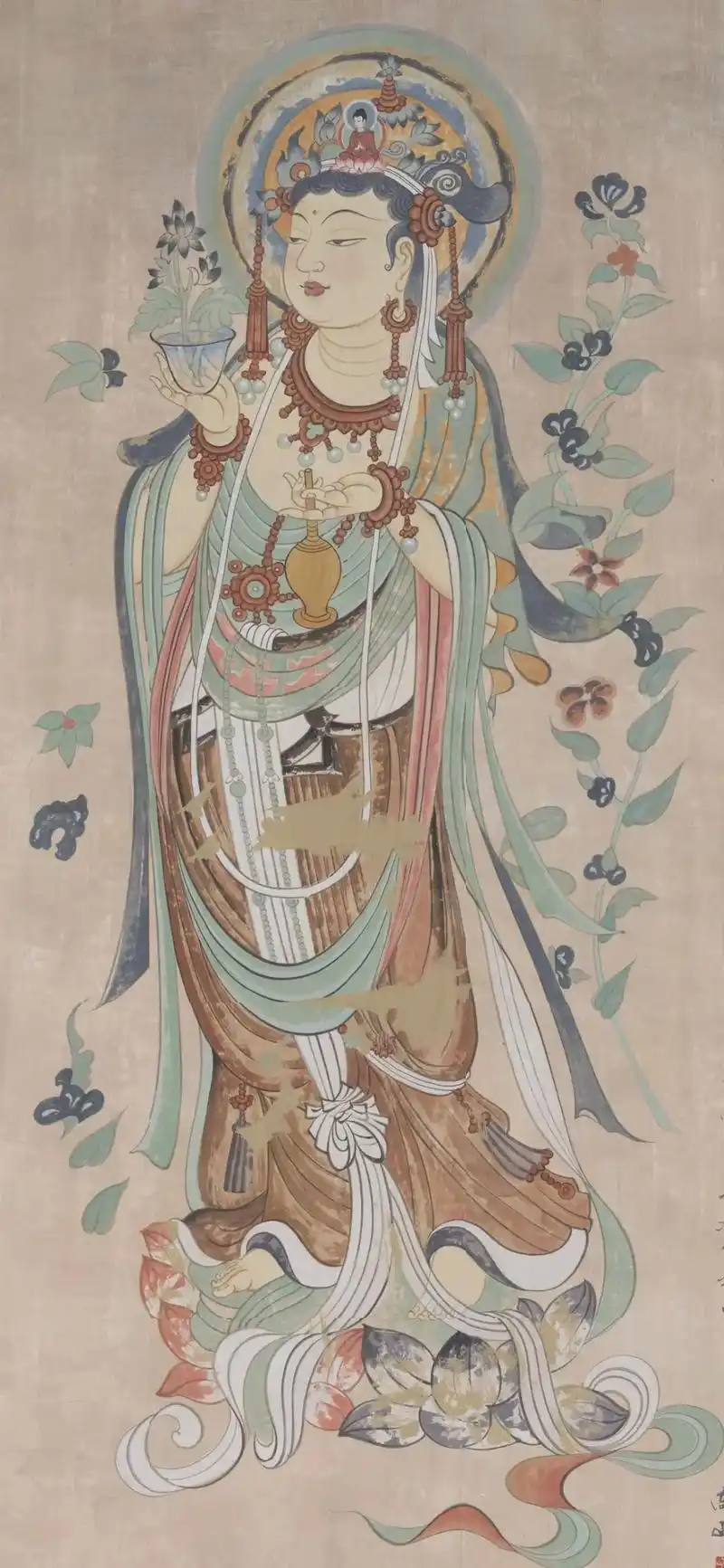 送你几张高清屏保#高清敦煌壁画#国画 #零基础国画 #上热门 - 抖音