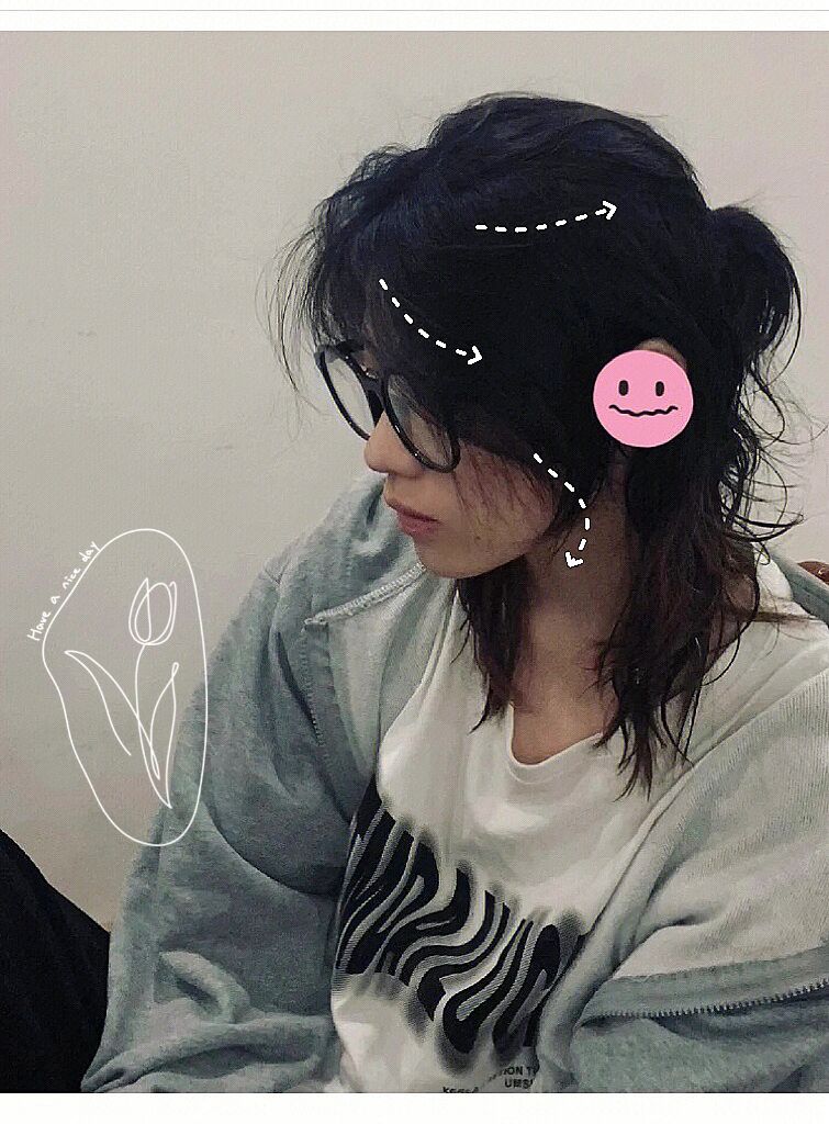 喜欢普通的狼尾头的宝宝可以参考我的发型绝不会与大街上的狼尾头撞头