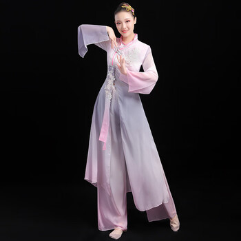 妙夕漫风筝误舞蹈服古典舞演出服女飘逸独舞扇子舞蹈服装伞舞民族现代