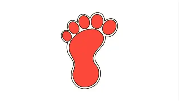 脚丫简笔画怎么画